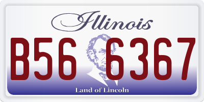 IL license plate B566367
