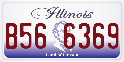 IL license plate B566369