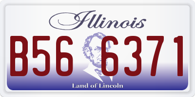 IL license plate B566371