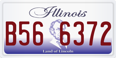 IL license plate B566372