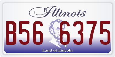 IL license plate B566375