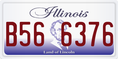 IL license plate B566376