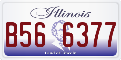 IL license plate B566377