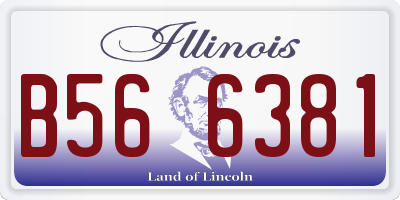 IL license plate B566381