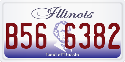 IL license plate B566382