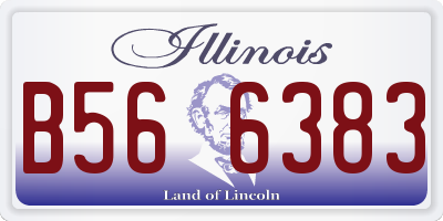 IL license plate B566383