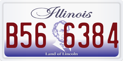 IL license plate B566384