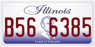 IL license plate B566385