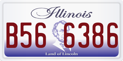 IL license plate B566386
