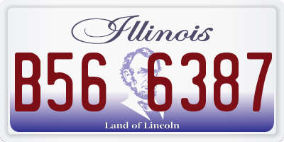 IL license plate B566387