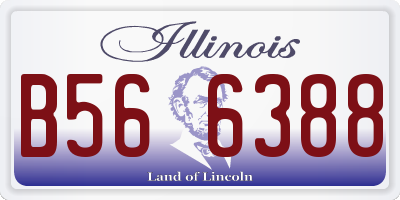 IL license plate B566388