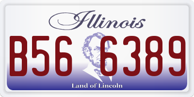 IL license plate B566389