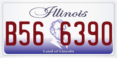 IL license plate B566390