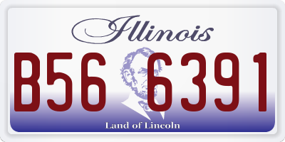 IL license plate B566391