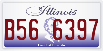 IL license plate B566397