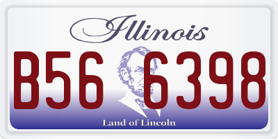 IL license plate B566398