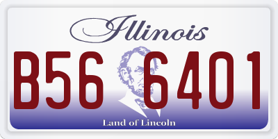 IL license plate B566401