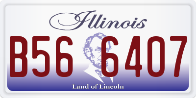 IL license plate B566407
