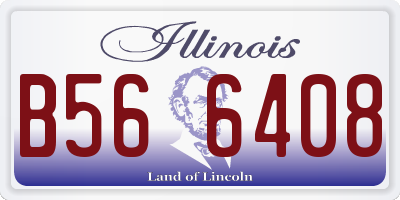 IL license plate B566408