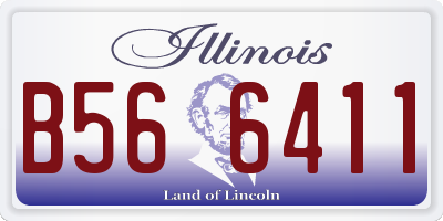 IL license plate B566411