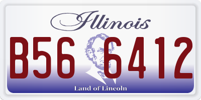 IL license plate B566412
