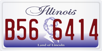 IL license plate B566414