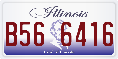 IL license plate B566416