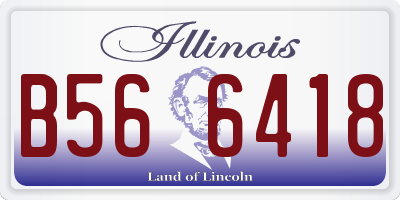 IL license plate B566418