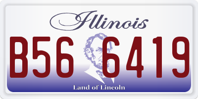 IL license plate B566419