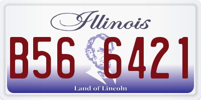 IL license plate B566421