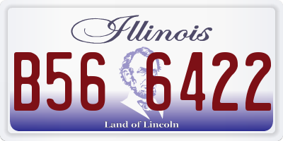IL license plate B566422