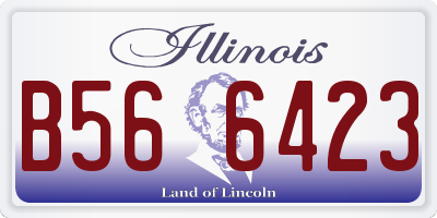 IL license plate B566423