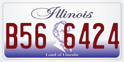 IL license plate B566424