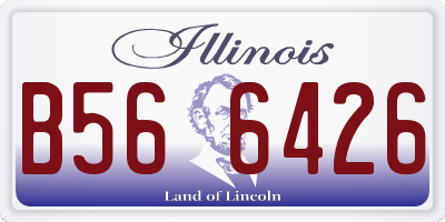 IL license plate B566426