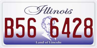 IL license plate B566428