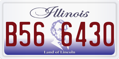IL license plate B566430