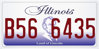 IL license plate B566435