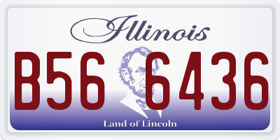 IL license plate B566436