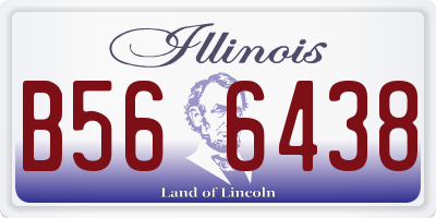 IL license plate B566438
