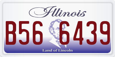 IL license plate B566439