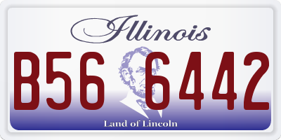 IL license plate B566442