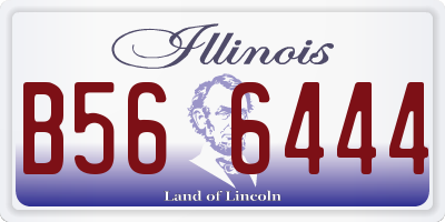 IL license plate B566444