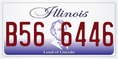 IL license plate B566446