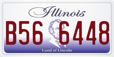 IL license plate B566448