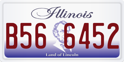 IL license plate B566452