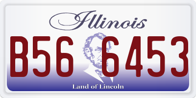 IL license plate B566453