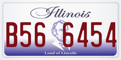 IL license plate B566454