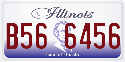 IL license plate B566456