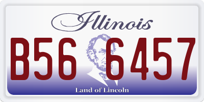 IL license plate B566457