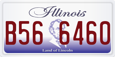 IL license plate B566460